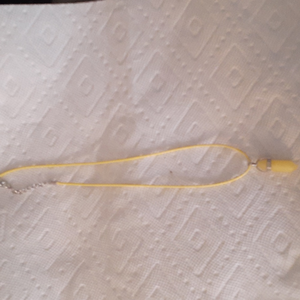 Lemon yellow bullet pendant